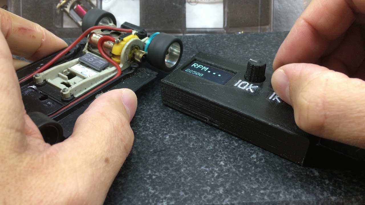 RPM Strobe Tachometer Scalextric, Mabuchi Motor YouTube