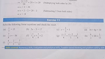 start up mathematics class 8 ch-7 solution exercise 7.1 | linear equations |viva Education ex7.1