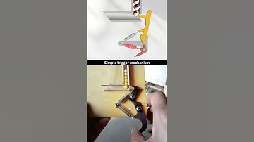trigger mechanism #cadsoftwaretutorial #mechanism #3danimation #machine #mechanical