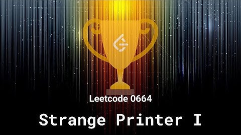 Leetcode 0664. Strange Printer I