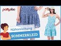 Sommerkleid mit Spaghetti-Trägern, Nahtreißverschluss und Stufenrock aus Musselin nähen