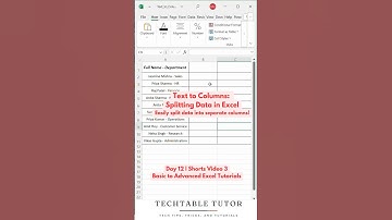 Split Data Like a Pro! 🏆 | Excel Text to Columns Made Simple Tutorial Day 12, Video 3 #excel