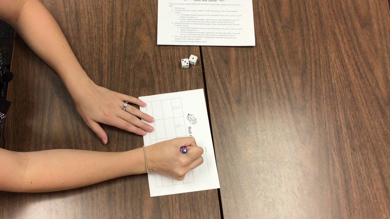 Roll The Dice Math Game YouTube