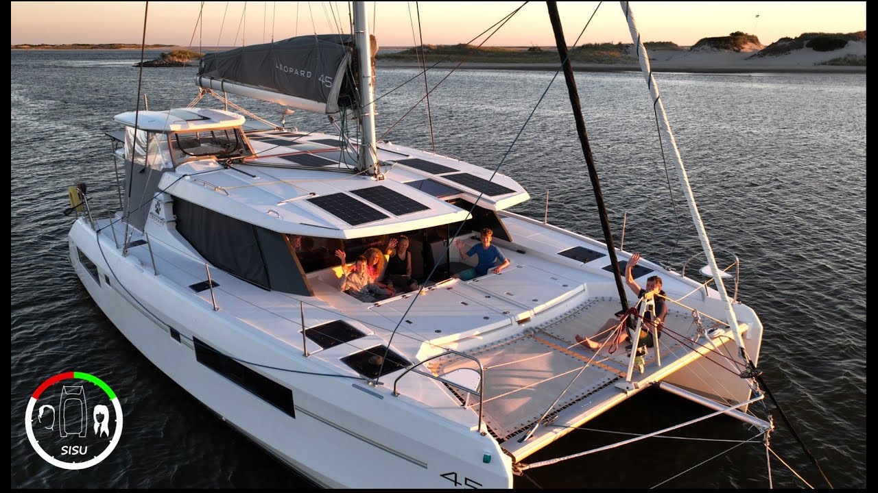 #210  We SAILED to THE BIG APPLE with friends on board and met A LADY  | Sailing Sisu Leopard 45 CAT