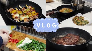 ENG) VLOG | 자취생 브이로그, 간단한 요리 만들어서 맛있게 먹는 자취 일상 (w. 칠성사이다제로)