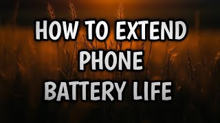 Paano Tumagal Malowbat Phone Mo