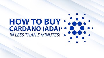 How To Buy Cardano ADA - In just 3 Minutes!