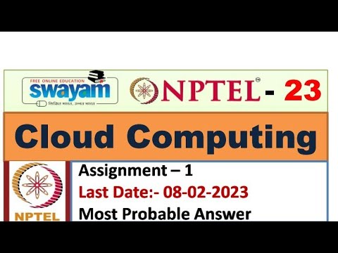 cloud computing nptel assignment 1 2023