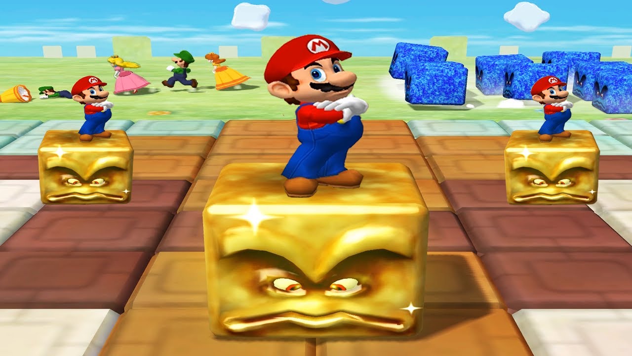 Mario Party 5 Minigames - Mario vs Peach vs Luigi vs Daisy