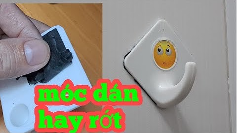 mẹo hay dán móc treo tường không bao giờ rớt