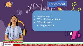 GRADE 7 SCIENCE Q3 CHARACTERISTICS OF SOUND WAVES