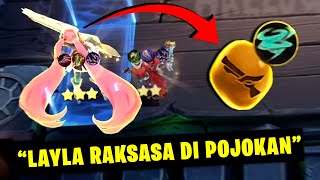 LAYLA TITAN FULL ATTACK SPEED + DHS! - Magic Chess Mobile Legends