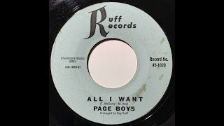 PAGE BOYS - All I Want
PAGE BOYS - All I Want
ALBUM Sweet Love / All I Want ( 7, 45 RPM)(1966)
US group from Texas.
Members: Tom McCarty, Richard Van Vliet (drummer), Ronnie Hill (bass), Mark Kay (lead guitar) PAGE BOYS - All I Want