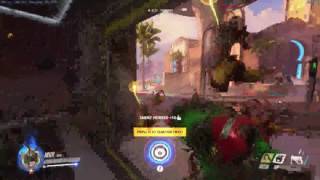 Overwatch. You can hook an enemy into your spawn in oasis