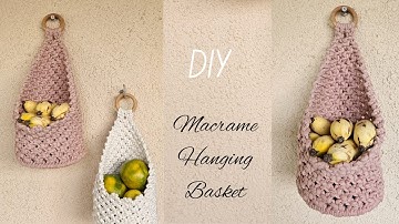 DIY Macramé Hanging Basket