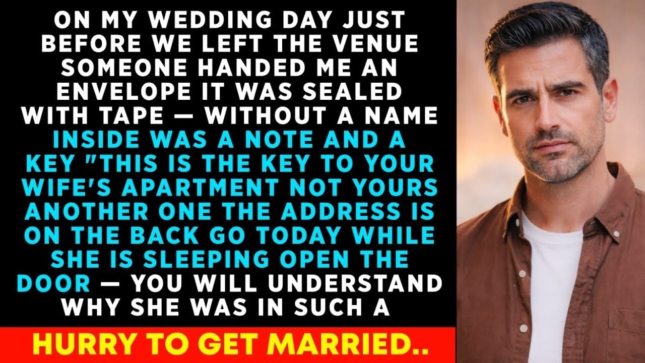 On My Wedding Day Someone Handed Me An Envelope Said 