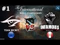 РИКИ в ПИКЕ! | Secret vs Infamous #1 (BO3) The International 2019