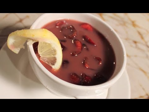 Polish Chilled Cherry Soup made Vegan