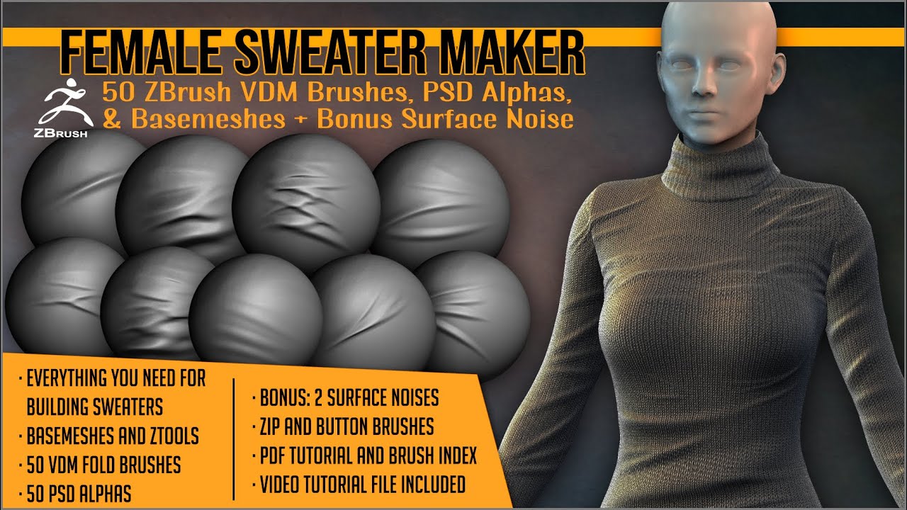 zbrush sweater