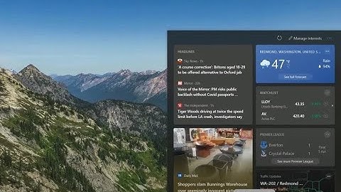 Microsoft is adding a new widget to the Taskbar in Windows 10