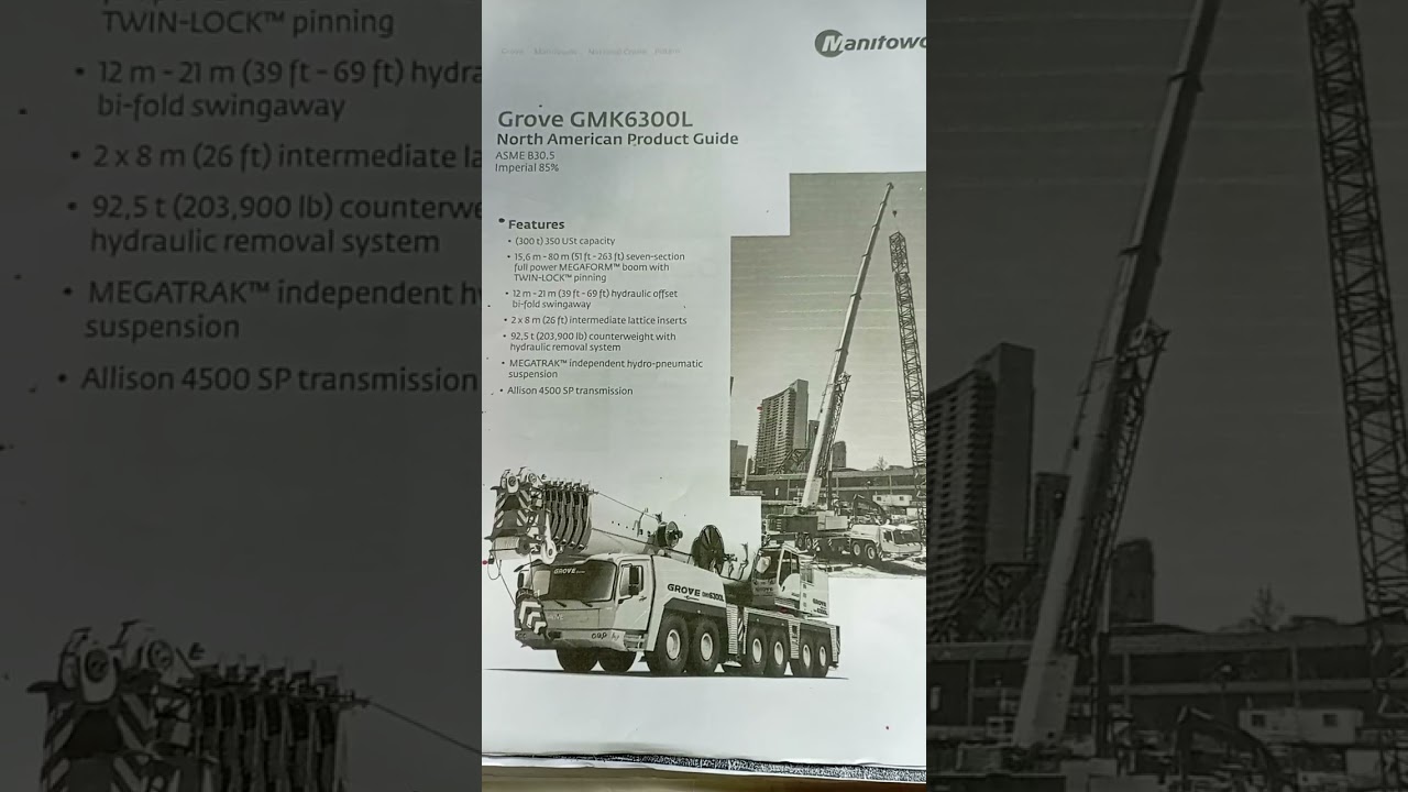 Grove gmk 6300 L 💪boom length 80 m