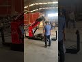 Vehicle-mounted truck-mounted crane luffing operation