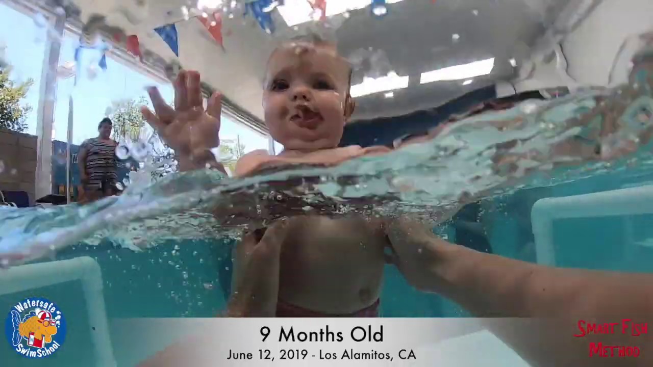 Baby Walk & Fall to Swim + Roll-over to Back Float