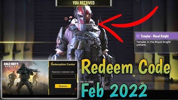 March 2022 Redeem Code Codm | Codm Redeem Code list | New Redeem Code Codm | Codm Codes March 2022