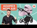 Ідеально легка коляска для новонароджених Adamex Mobi Air. Відео огляд дитячого візочка