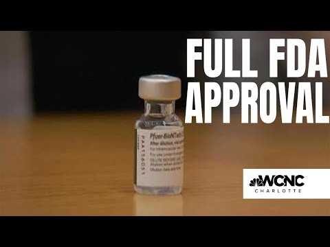Pfizer's COVID-19 vaccine receives full FDA approval