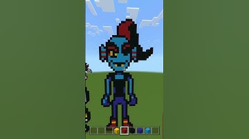 Undyne Minecraft Build.