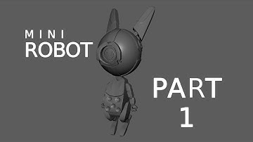 Maya 3D Mini Robot Modeling Tutorial | SpeedArt | Part-1