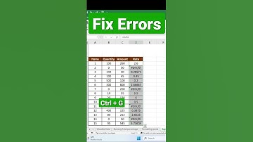 FIX Excel Errors FAST in Excel!