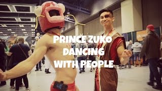 Prince Zuko Dancing with People - ECCC 2017