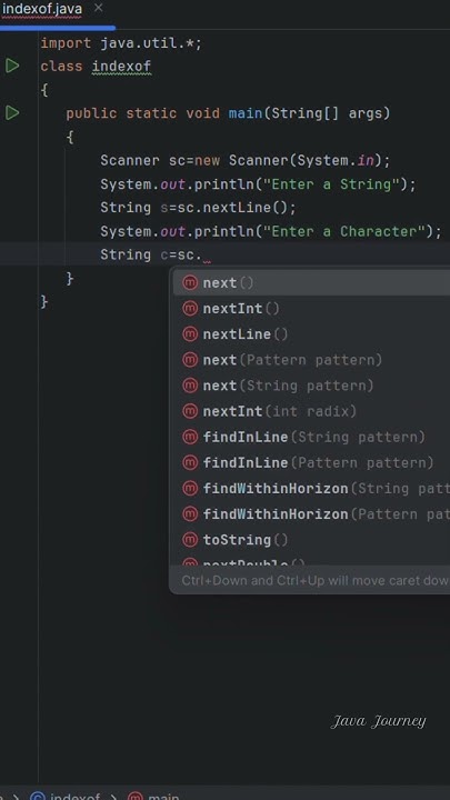 indexOf() method in java | String Methods.6 | #stringmethods #indexof # ...