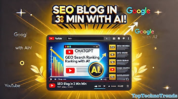 How to Create an SEO-Optimized Blog Post Using ChatGPT in 3 Minutes | AI Tools for Blogging #seotips