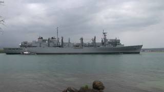 USNS Bridge (T-AOE 10) arrives in Pearl Harbor for RIMPAC 2010