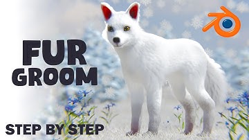 Making animal fur in 20 minutes! - Beginner Hair Groom Tutorial Blender 3D