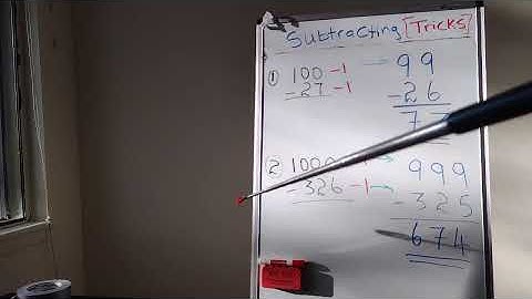 Subtracting (Tricks)(Mo)
