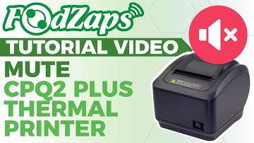 Mute CP Q2 Plus Thermal Printer【FoodZaps Tutorial Video】Tai Yong Seng Sabah Dealer