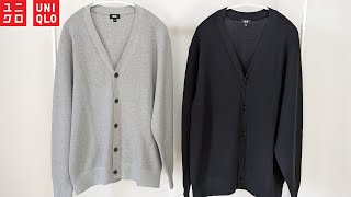 【UNIQLO】神カーディガン! 絶妙グレー! 大注目コスパ最強新作商品紹介レビュー【ユニクロ23春夏SS】ウォッシャブルミラノリブVネック