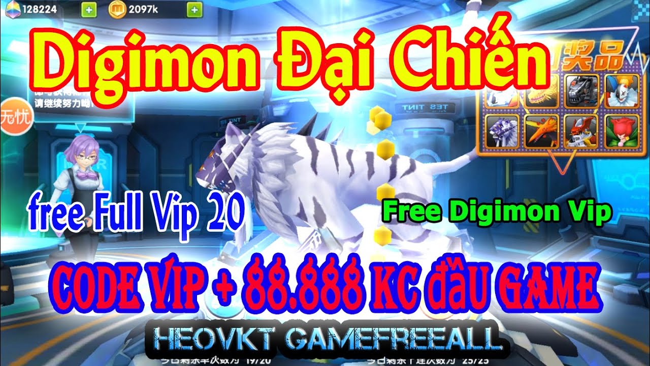 เกม ดี จี ม่อน  2022 Update  GameFreeAll 318: Game Digimon Đại Chiến (Android, PC) | Full Vip 20 + 88.888 KC đầu game [HeoVKT]