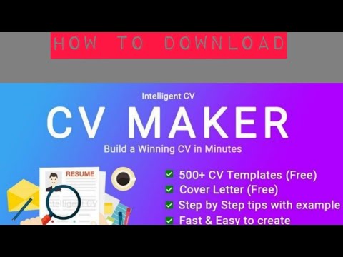 How To Download Resume Builder Professional Cv Maker Mod Pro Apps World Youtube