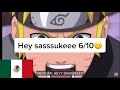 Sasuke in different language!!