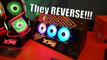 One Click Reversible Fans! XPG Booth CES 2024