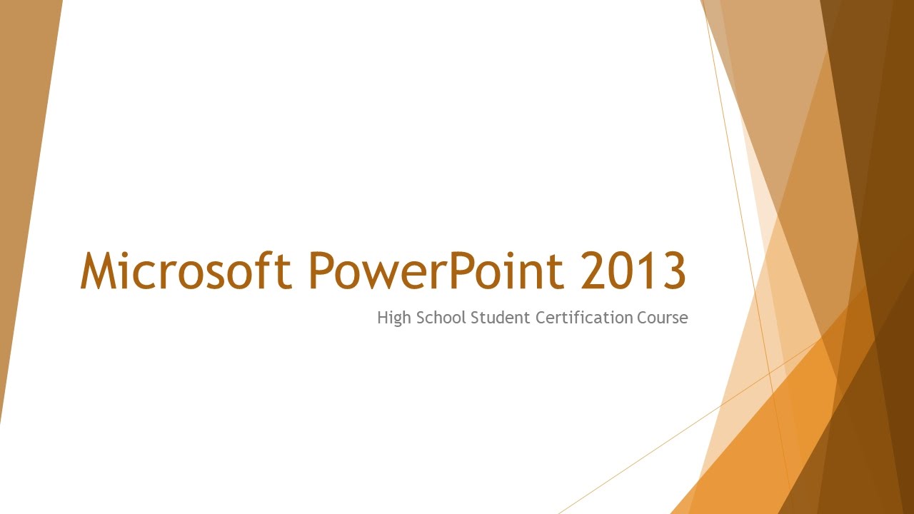 PowerPoint 2013 - Lesson 3 - YouTube