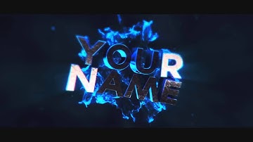 Free 3D Intro #31 | Blue 3D Blast Cinema 4D/AE Template