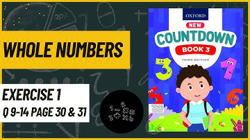Oxford New Countdown | Book 3 | Whole Numbers | Ex 1 | Q 9-14 | Page 30 & 31 @OnlineMathsTutor2024