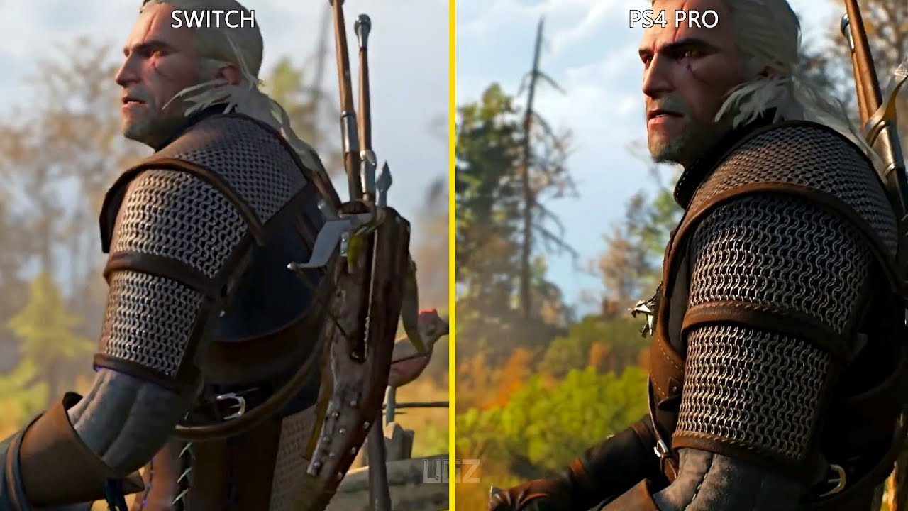 Сравнение ведьмака 3. Witcher 3 Nintendo Switch. The Witcher 3 Wild Hunt Nintendo Switch. Ведьмак на Нинтендо свитч. Ведьмак 3 Нинтендо.