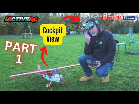 Flying with Realtime Cockpit View ! OMP Hobby Super Decathlon EASY FPV Conversion | FPV TEST FLIGHT